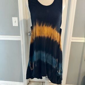 Free People | We the Free Tie Die Tee Shirt Dress Tunic Boho Festival Grunge